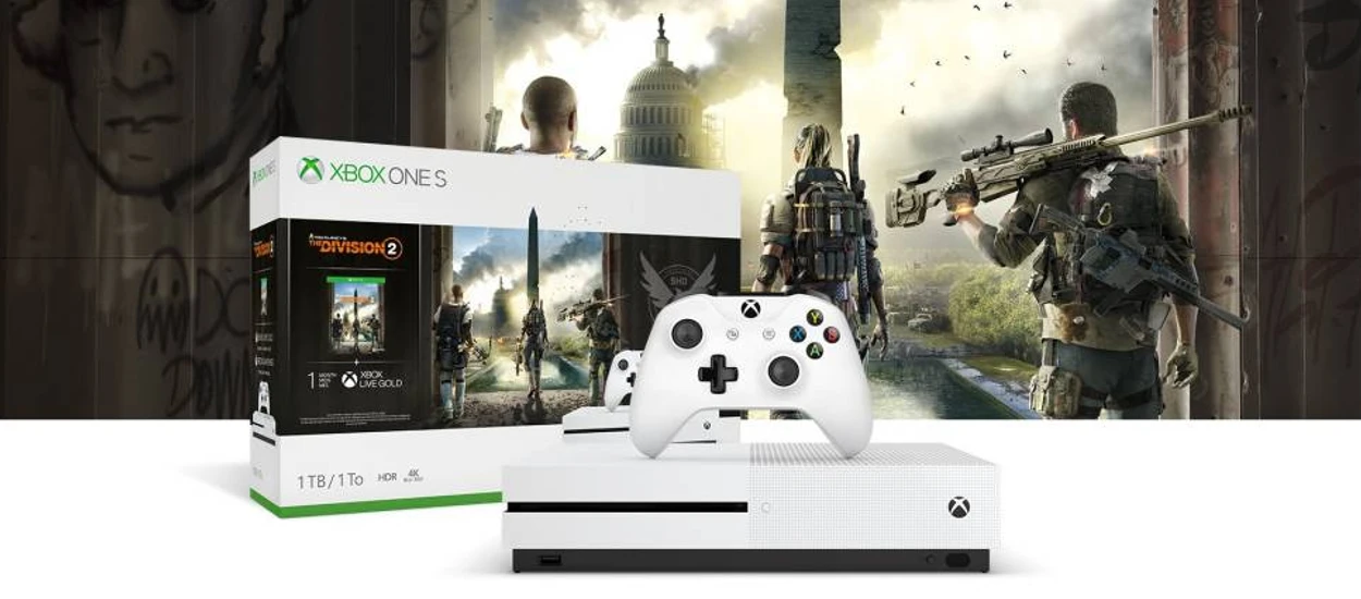 Dwie gry, dwa pady i konsola za 999 zł. Promocja na Xbox One S z The Division 2 i Gears of War 4