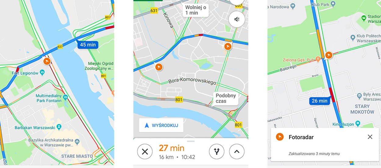 Nawigacja w Google Mapy już bez głosu polskiego lektora. Zastąpiła go maszyna