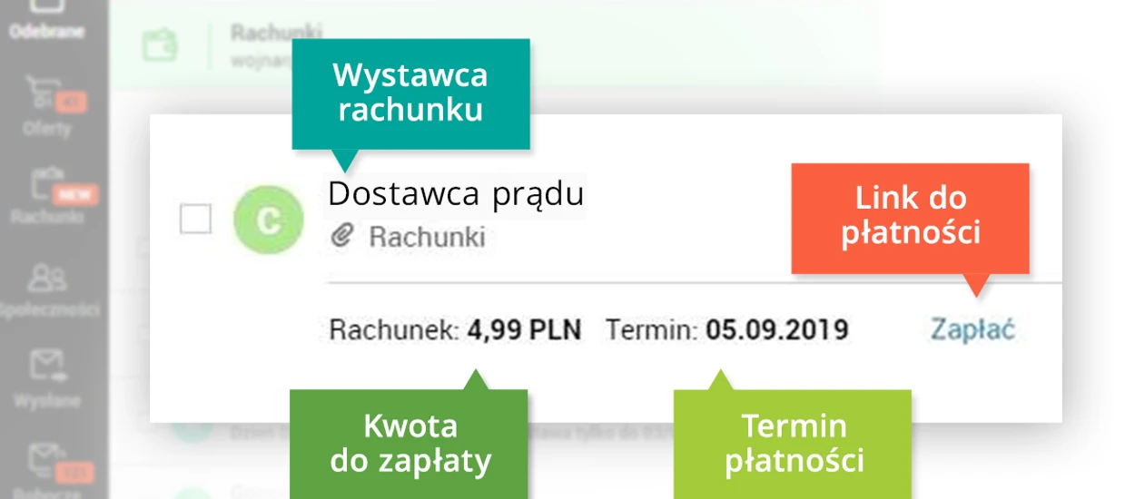 Opłacanie rachunków bezpośrednio z poziomu skrzynki e-mail dostępne już na Interii