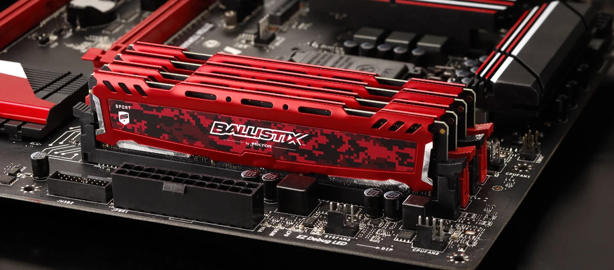 16GB pamięci RAM Crucial Ballistix Sport LT RED w promocyjnej cenie