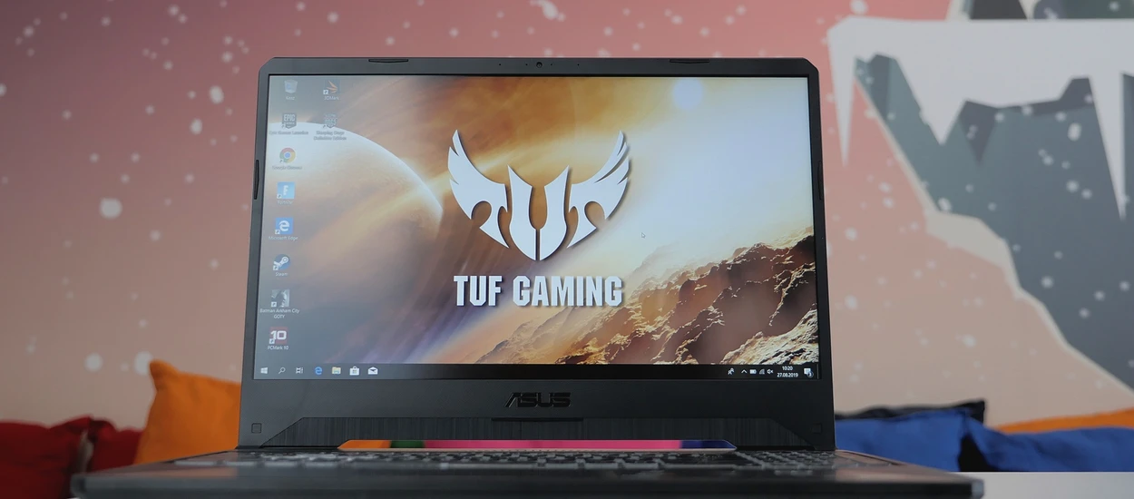 Przyglądamy się laptopowi ASUS TUF Gaming FX505DU, który ma na pokładzie procesor AMD i GeForce GTX 1660 Ti