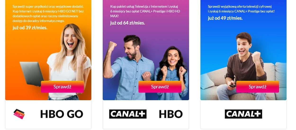 Agresywna promocja na internet w Multimedia - pół roku bez płacenia abonamentu i za HBO GO