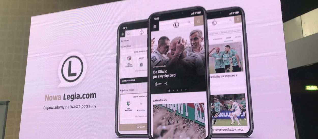 Cyfrowa transformacja Legii Warszawa - już od niedzieli nowa, w końcu responsywna Legia.com
