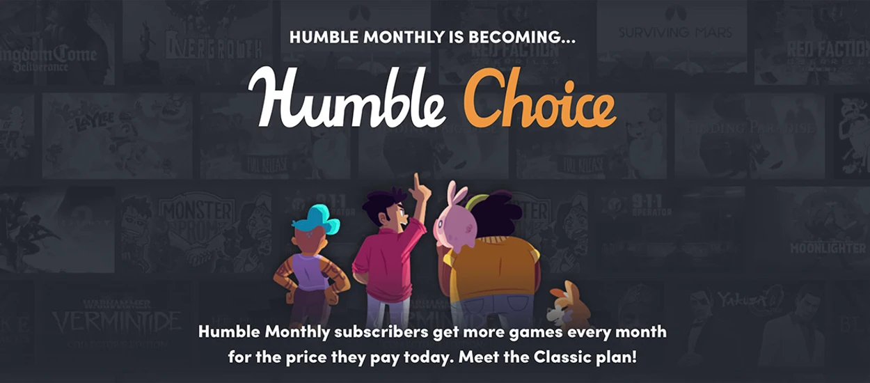 To koniec Humble Monthly, zastąpi go Humble Choice!