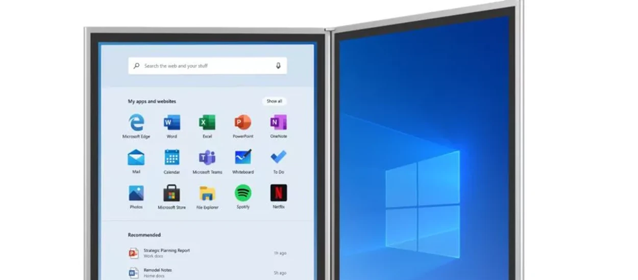 To koniec Menu Start? Windows 10X będzie zupełnie nowym rozdaniem na laptopach i PC
