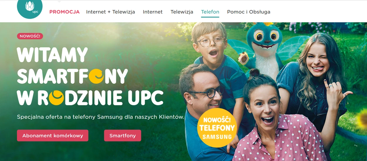 UPC zaczyna sprzedawać smartfony i podwaja paczki danych w ofercie mobilnej, bez podnoszenia ceny