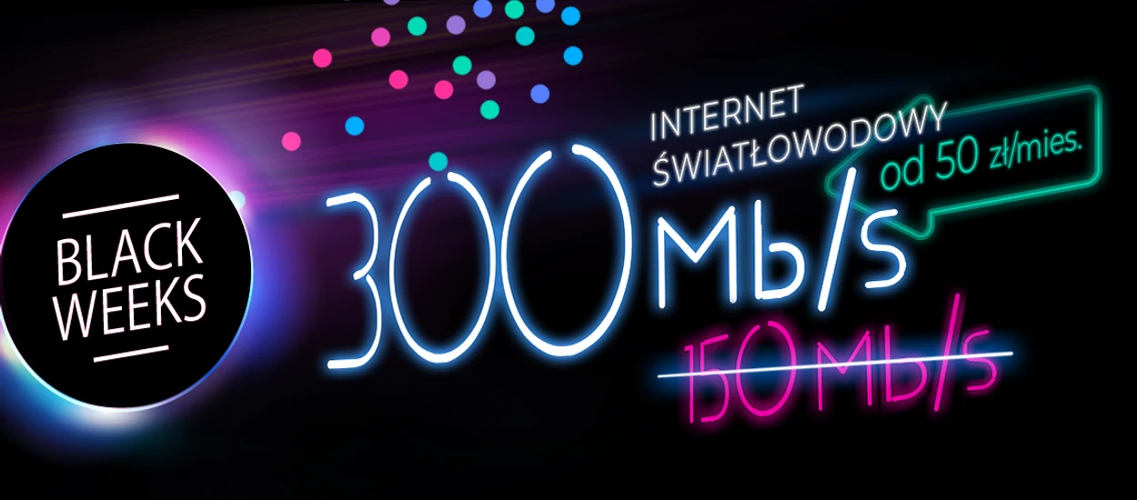 To się nazywa promocja! W Netii światłowód do 300 Mb/s za 50 zł, a Tidal i HBO GO po 10 zł miesięcznie