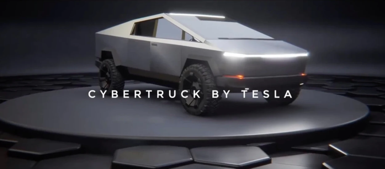 Tesla Cybertruck - klimatyczny trailer przygotowany przez fana