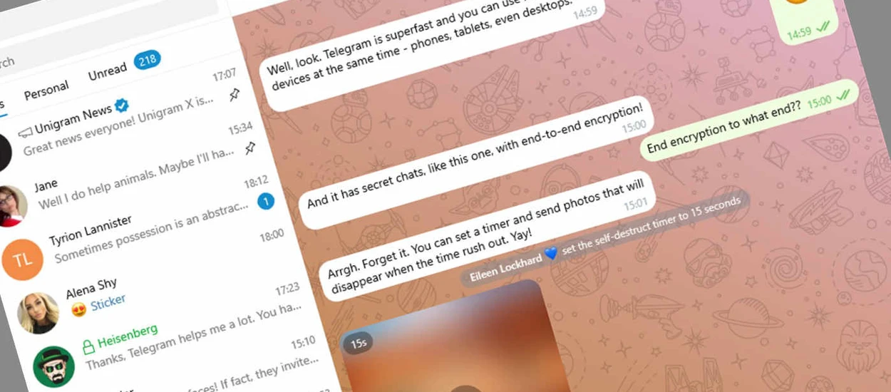 Unigram to rewelacyjna alternatywa klienta komunikatora Telegram