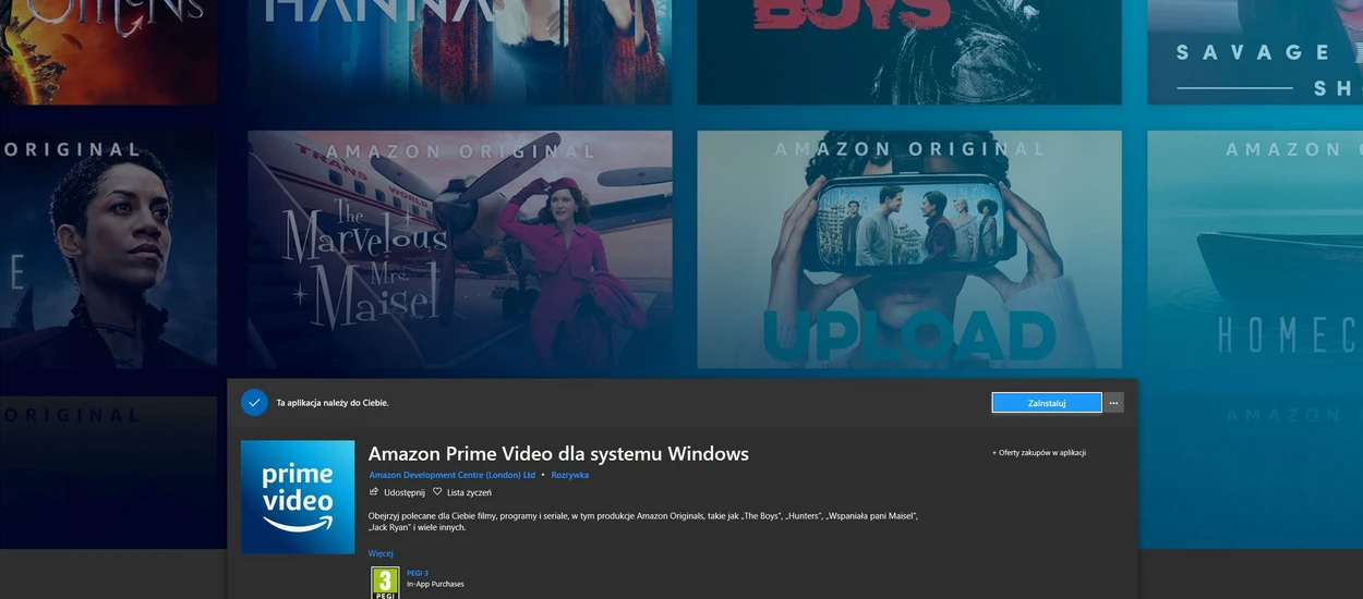 Trochę gorszy, a trochę lepszy od Netfliksa. Nie rozumiem niechęci do Prime Video