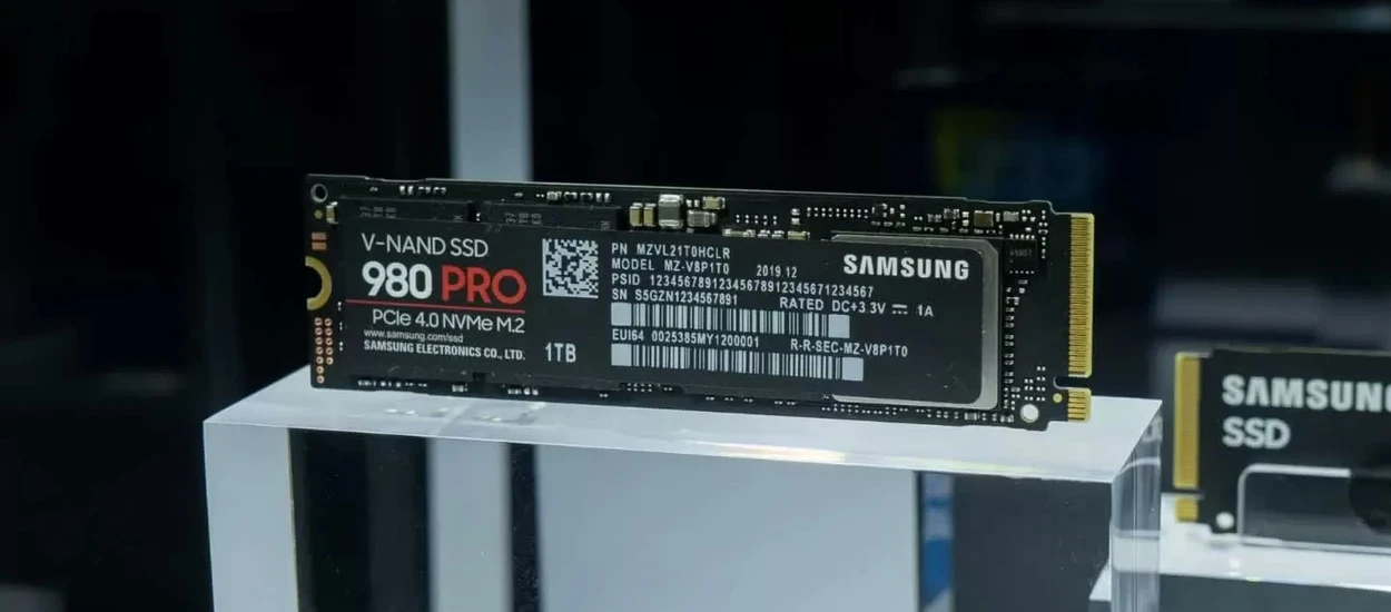 Samsung pokazuje co potrafi PCIe 4.0, SSD 980 Pro dobija do 7000 MB/s