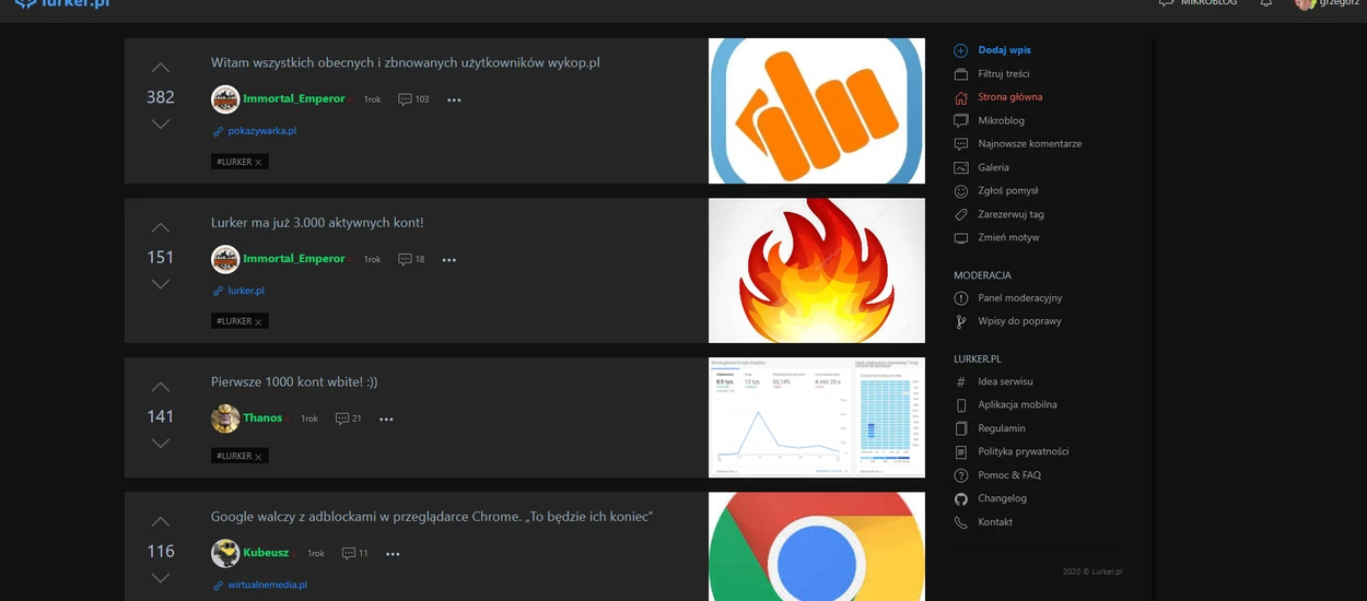 Lurker.pl przepisany na nowo od zera. Teraz to będzie godna alternatywa dla Wykop.pl?