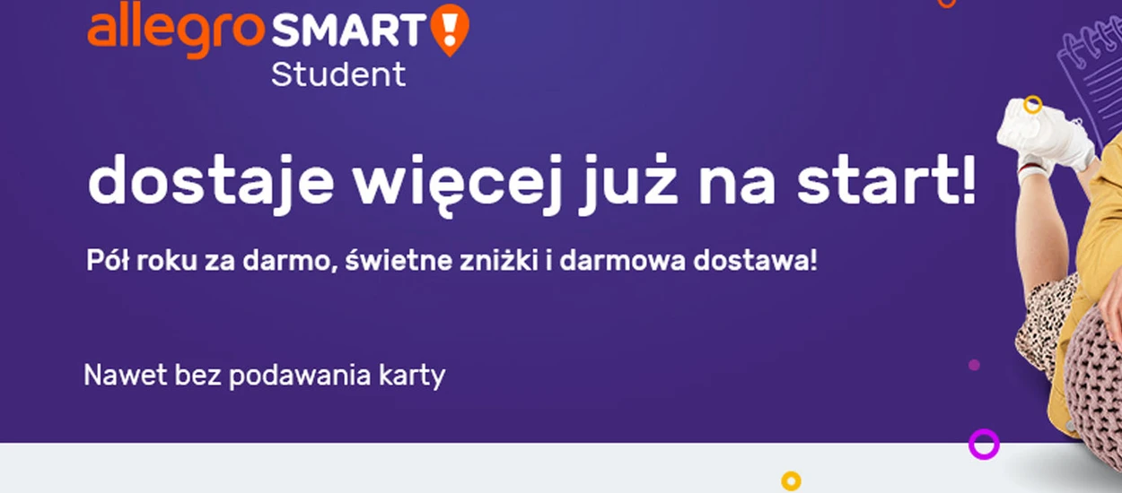 Allegro Smart na pół roku za darmo dla studentów