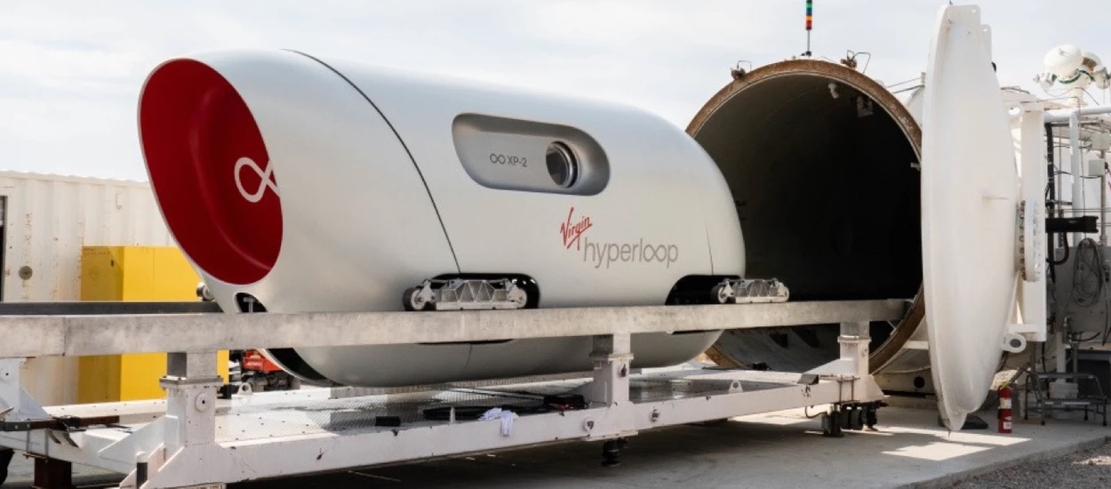 Pierwszy udany test Hyperloop od Richarda Bransona