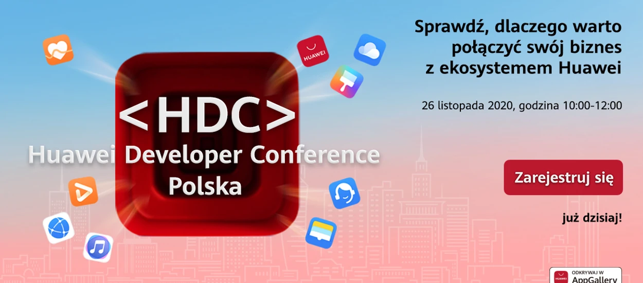 Jesteś właścicielem aplikacji lub programistą? Weź udział w Huawei Developer Conference Polska i dowiedz się dlaczego warto współpracować z Huawei