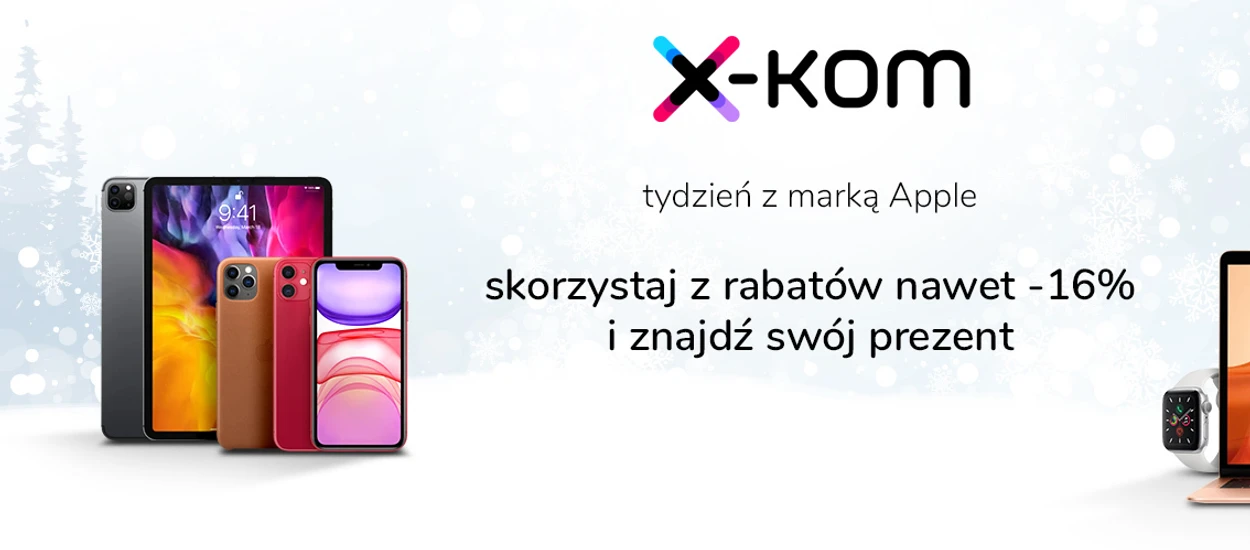 Szał świątecznych zakupów w x-komie i Tydzień Apple z rabatami do 16%