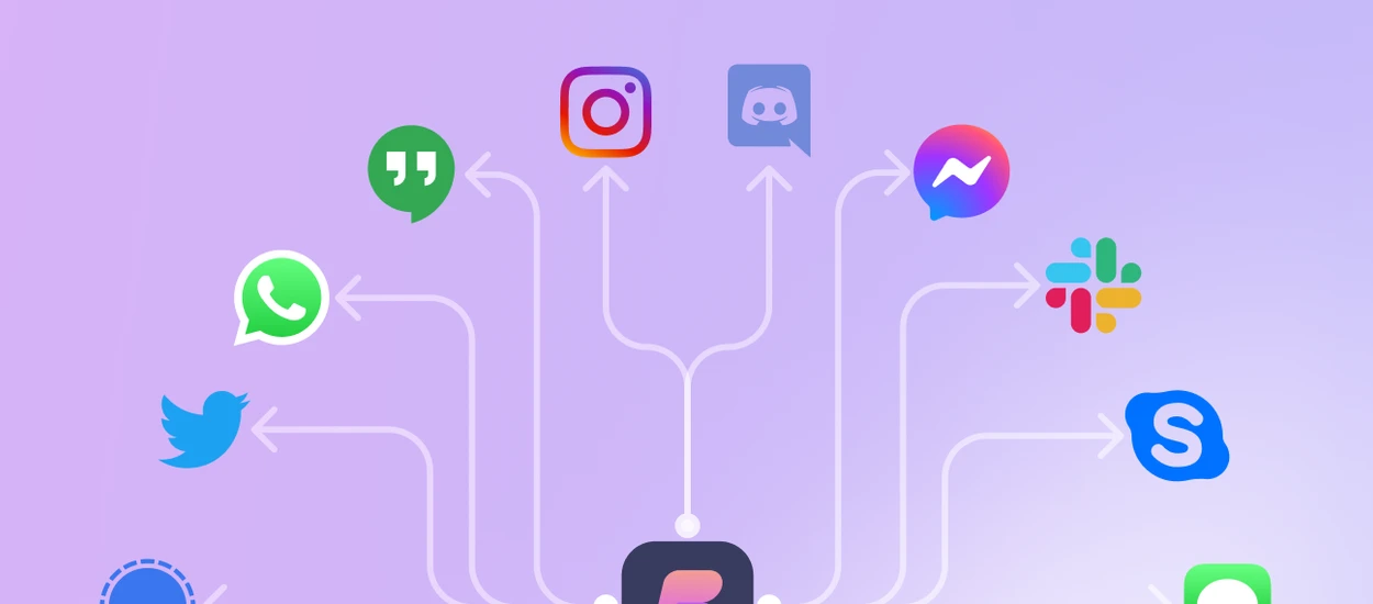 15 komunikatorów w jednym - nie zabrakło Telegrama, Messengera, Slacka, a nawet... iMessage