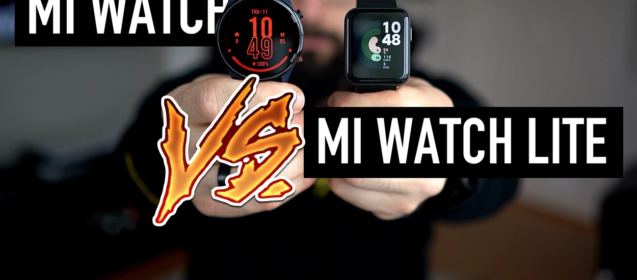 Xiaomi Mi Watch Lite kontra Mi Watch. Który smartwatch wybrać?