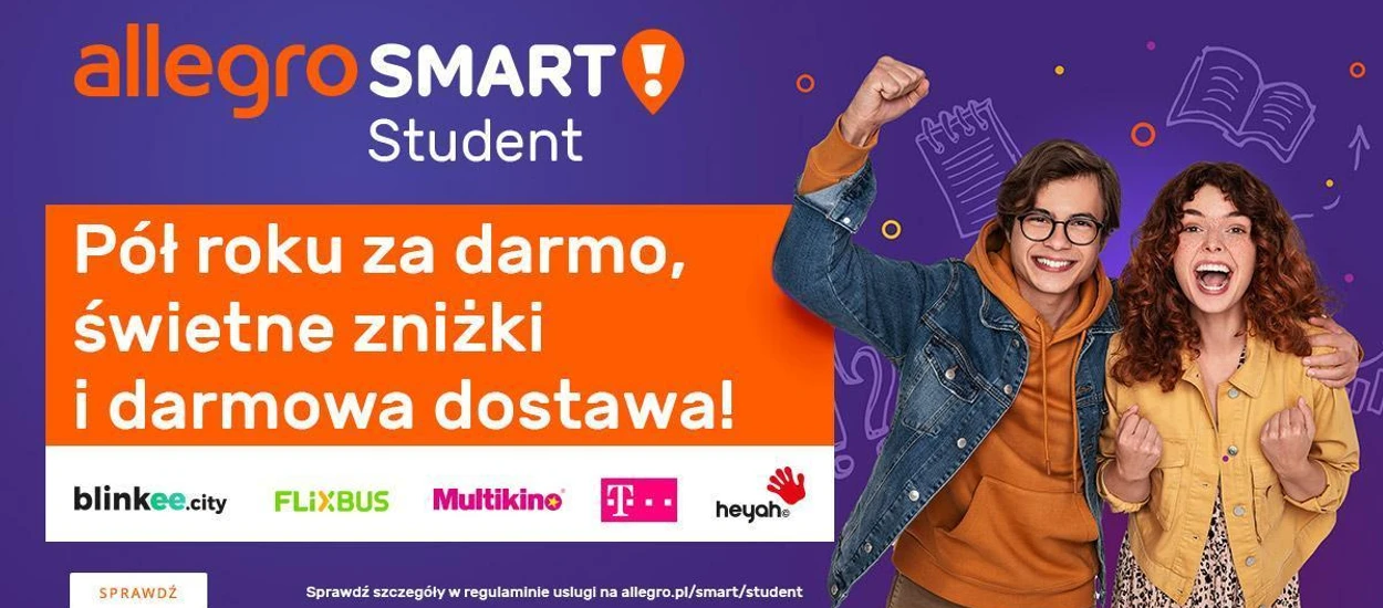 Allegro Smart! Student za darmo przez pół roku i to bez podawania danych karty