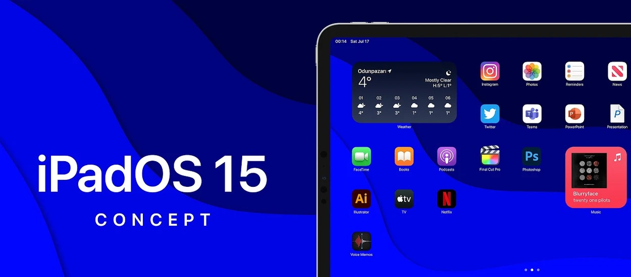 Świetny koncept iPadOS 15 - po takiej aktualizacji iPad zastąpiłby mi laptopa