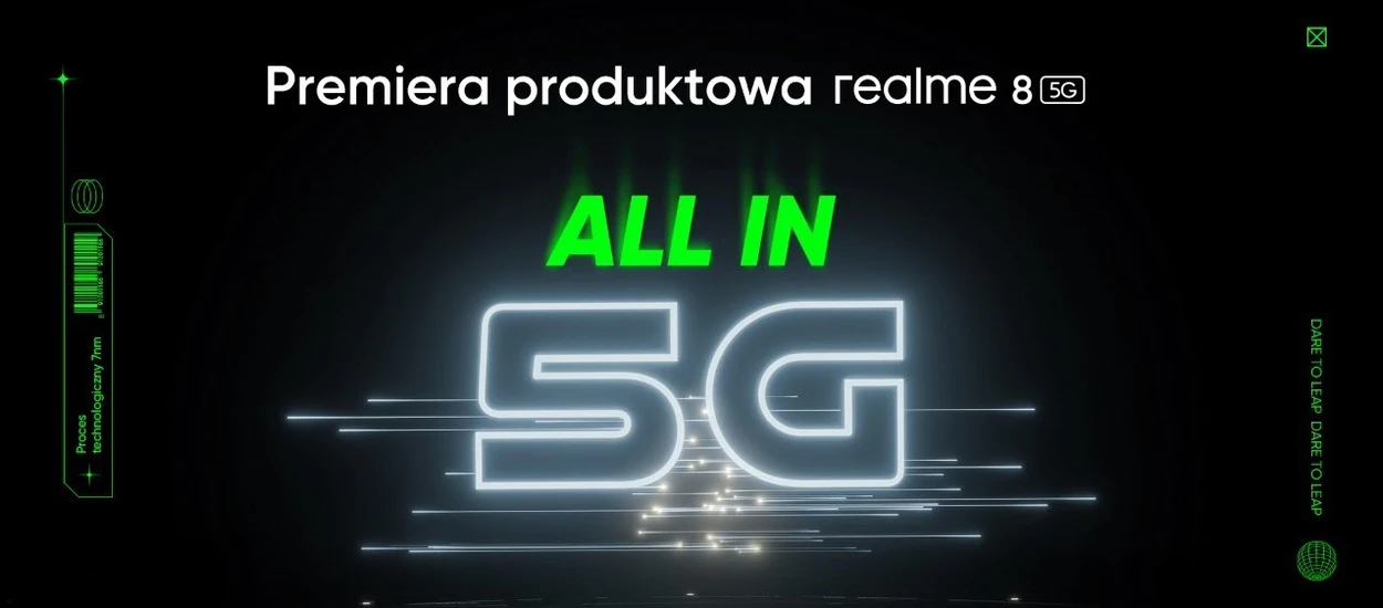 Oglądaj z nami polską premierę realme 8 5G