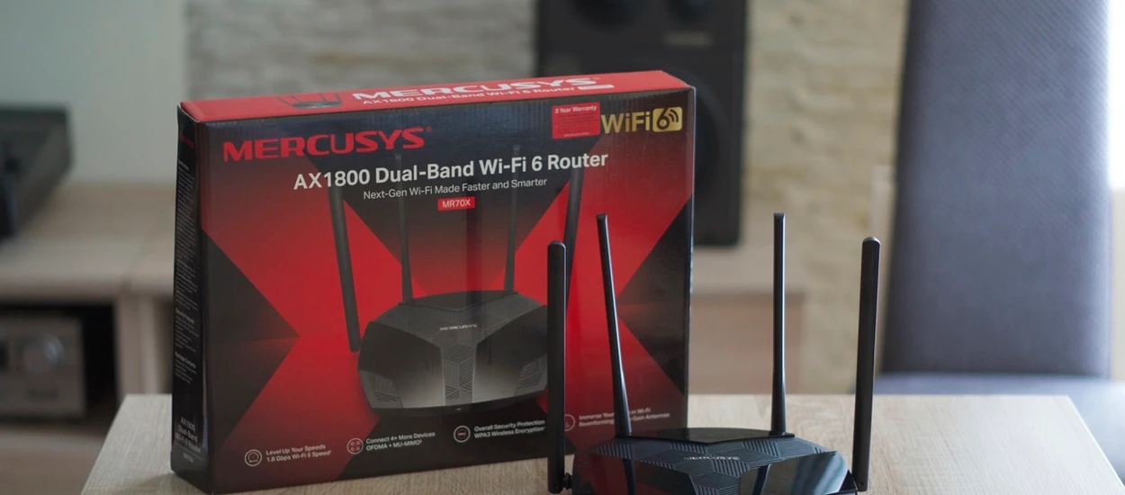 WiFi 6 tanio kupię! Test routera Mercusys MR70X