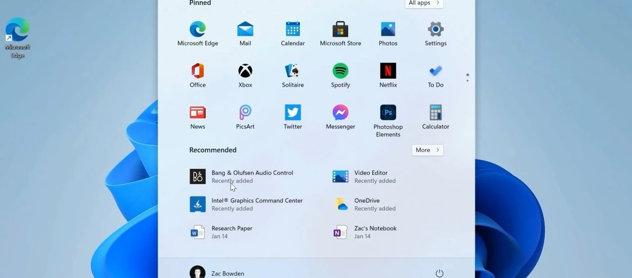 Nie podoba Ci się Menu Start w Windows 11? Oto sposób - ale nie "leczy" wszystkiego