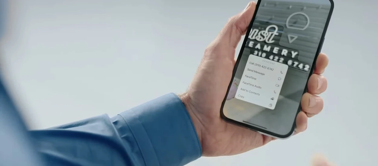 Rozpoznawanie tekstu i funkcja "tekst na żywo" w iOS 15
