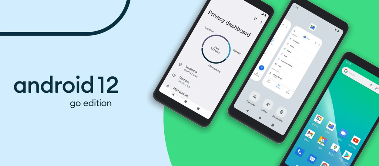 Android 12 Go oficjalnie. System zoptymalizowany do tanich smartfonów