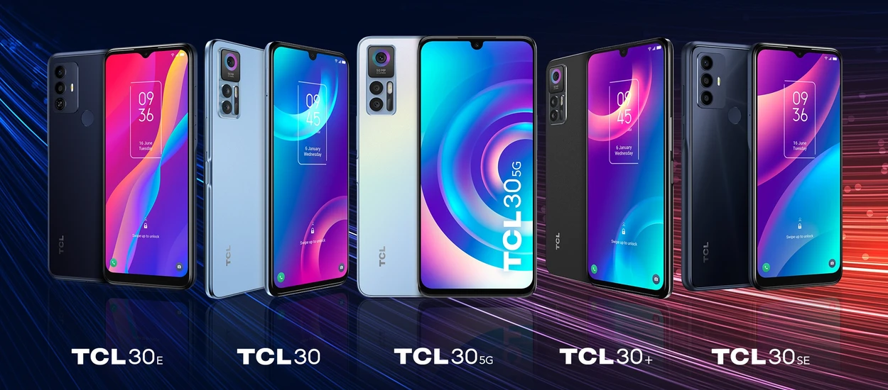 TCL pokazało w Barcelonie pięć tanich smartfonów serii 30