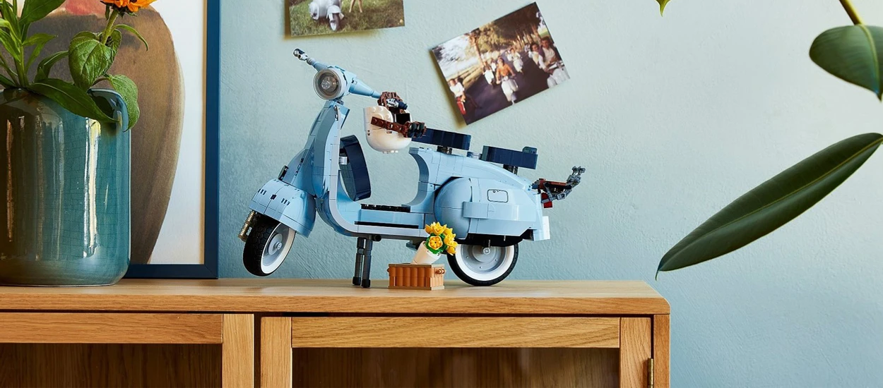 Vespa to ikona stylu i elegancji. Skuter z nowego zestawu LEGO to udowadnia