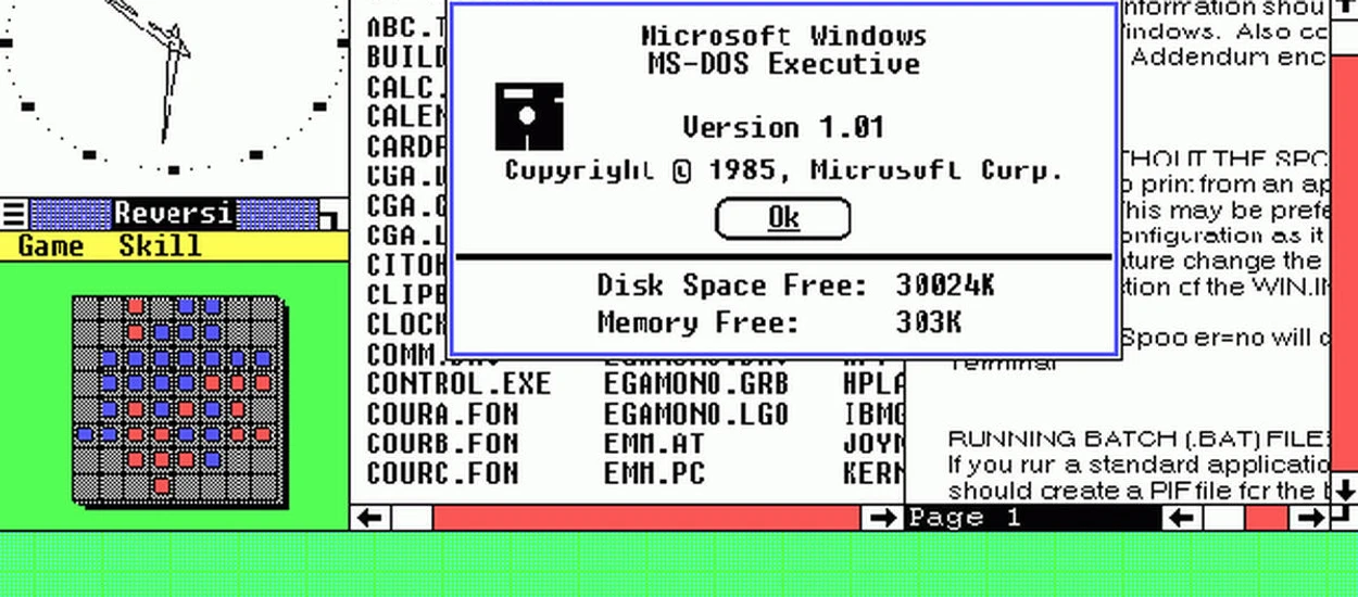 Nieprawdopodobne. 37 lat zajęło znalezienie easter egga w Windows 1.0
