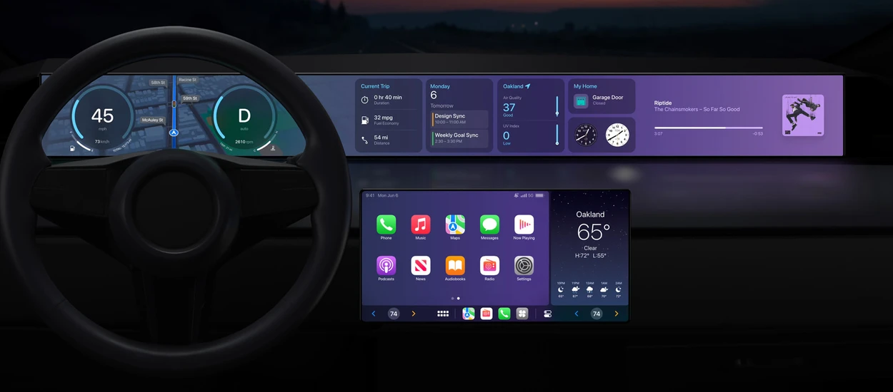 Apple Car Play ucieka Android Auto o lata świetlne