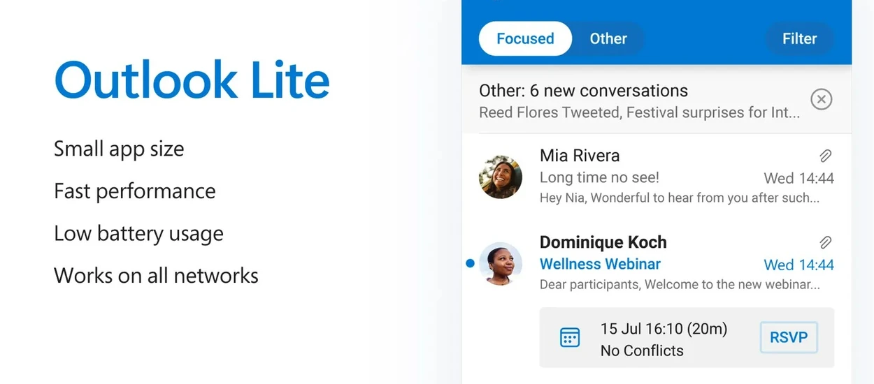 Zupełnie nowy Outlook Lite na Androida! A myślałem, że epoka lekkich aplikacji minęła...