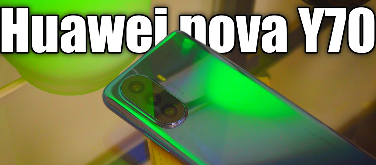 Smartfon z dużą baterią za 900 złotych? Sprawdź Huawei nova Y70!