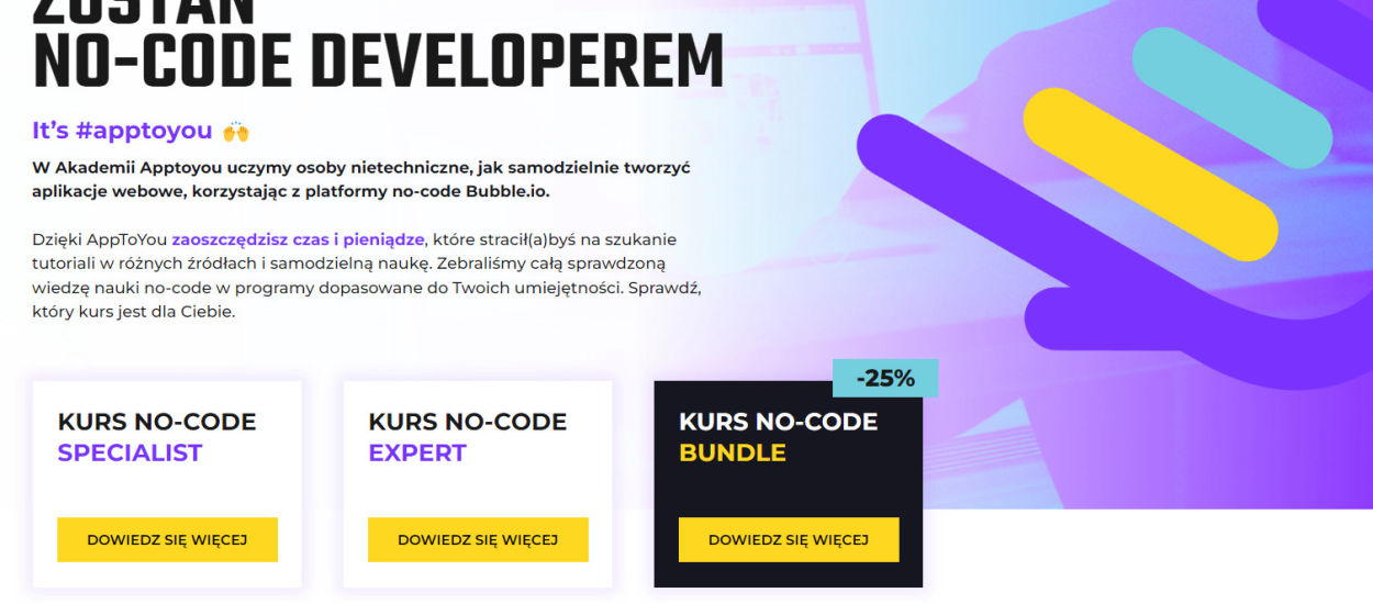 Jak budować aplikacje webowe w no-code? Ruszają pierwsze polskie szkolenia Bubble.io