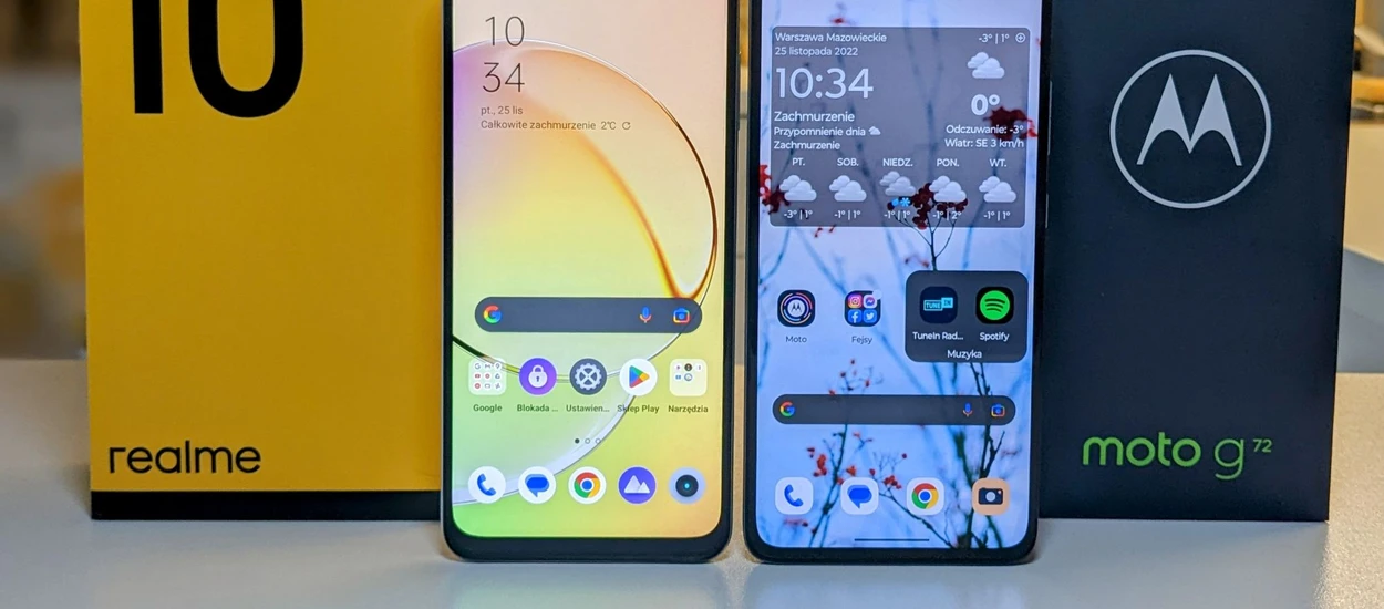 motorola g72 czy realme 10. Sprawdzamy dwa średniaki w dobrej cenie