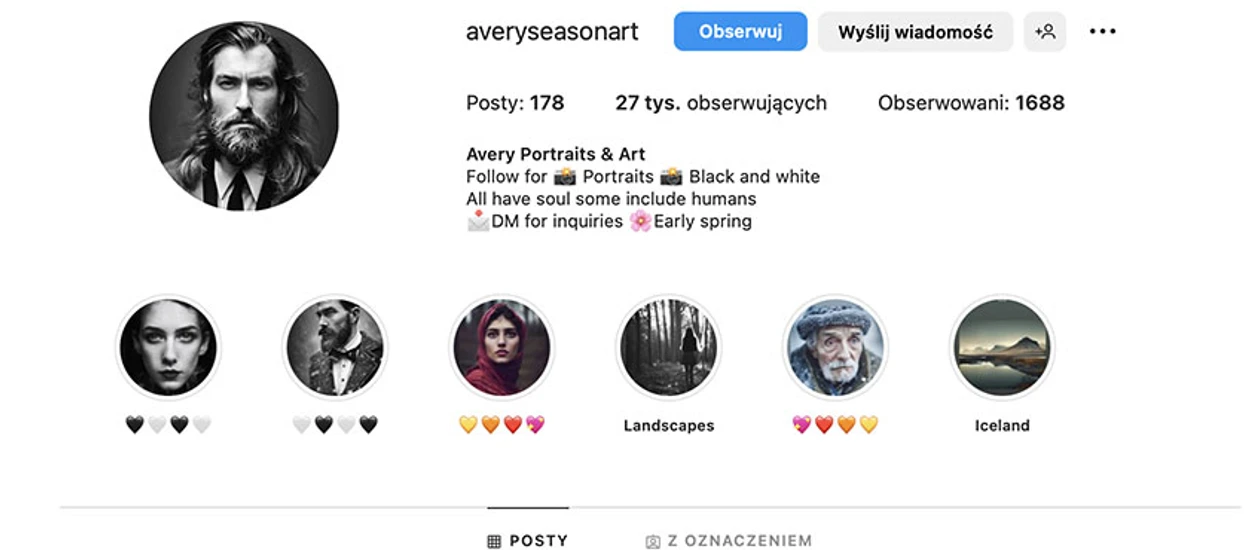 Prace popularnego "fotografa" z Instagrama wygenerowała SI