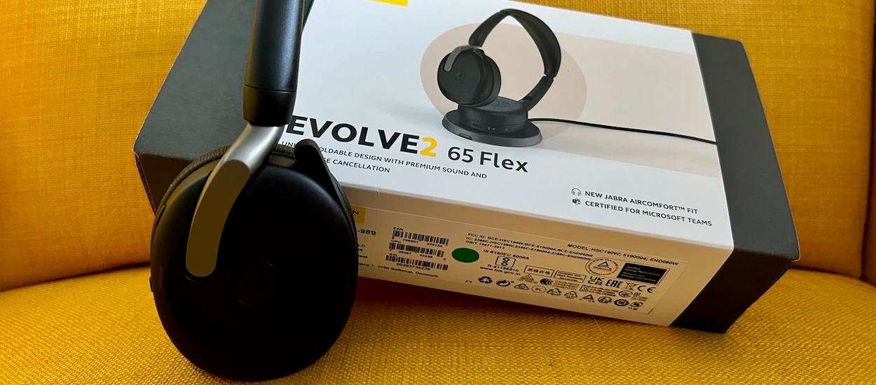 Jabra Evolve2 65 Flex – recenzja słuchawek do pracy hybrydowej