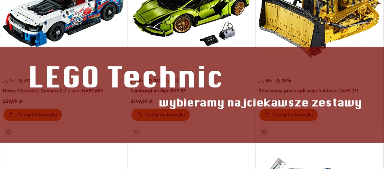 Lego Technic: zestawy dla starszych odbiorców. Jakie są najlepsze?