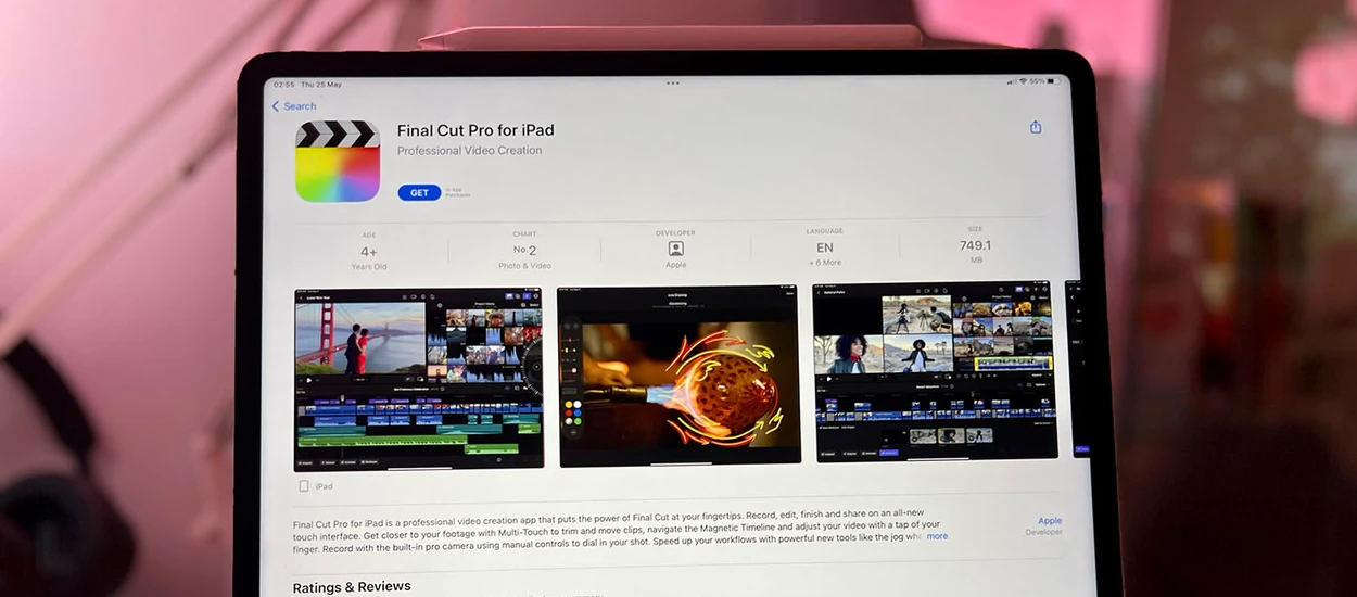Final Cut Pro na iPada. Krok blliżej profesjonalizmu