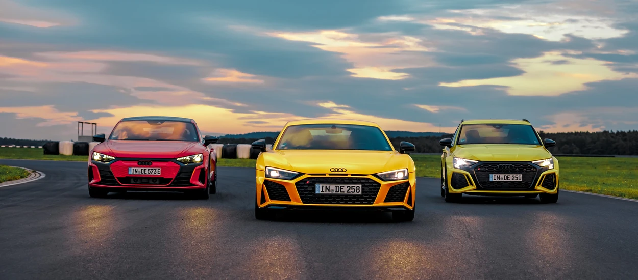 Audi R8 V10, RS3 i RS e-tron GT na torze wyścigowym czyli Audi driving experience 2023