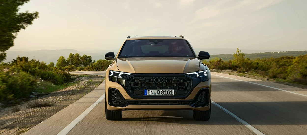 Audi Q8 2024 – nowe reflektory (laserowe i OLED), odświeżony design. Jazda próbna