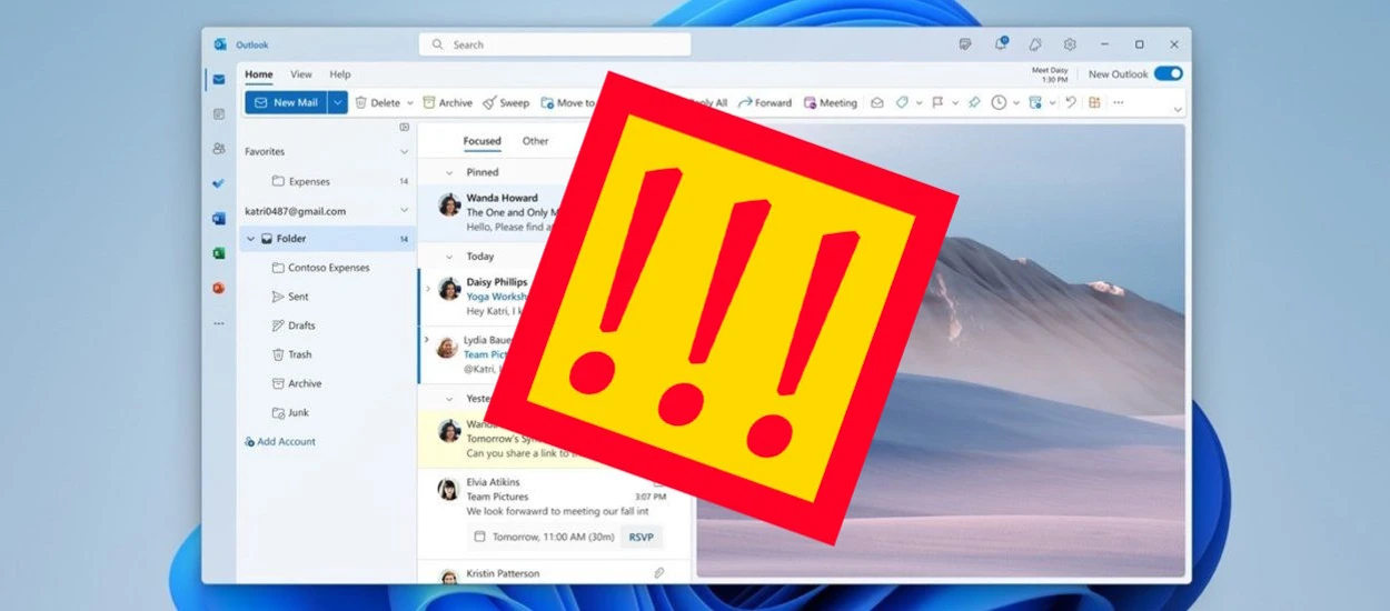 Nowy Outlook to olbrzymie zagrożenie dla prywatności. Uważajcie przy instalacji