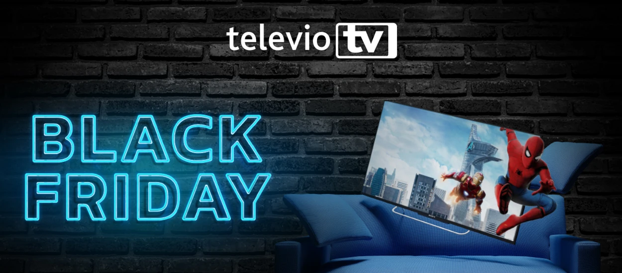 Promocja na Black Friday w Televio. Kup pakiet BASIC za 1 zł i zdobądź pakiet PREMIUM za darmo!