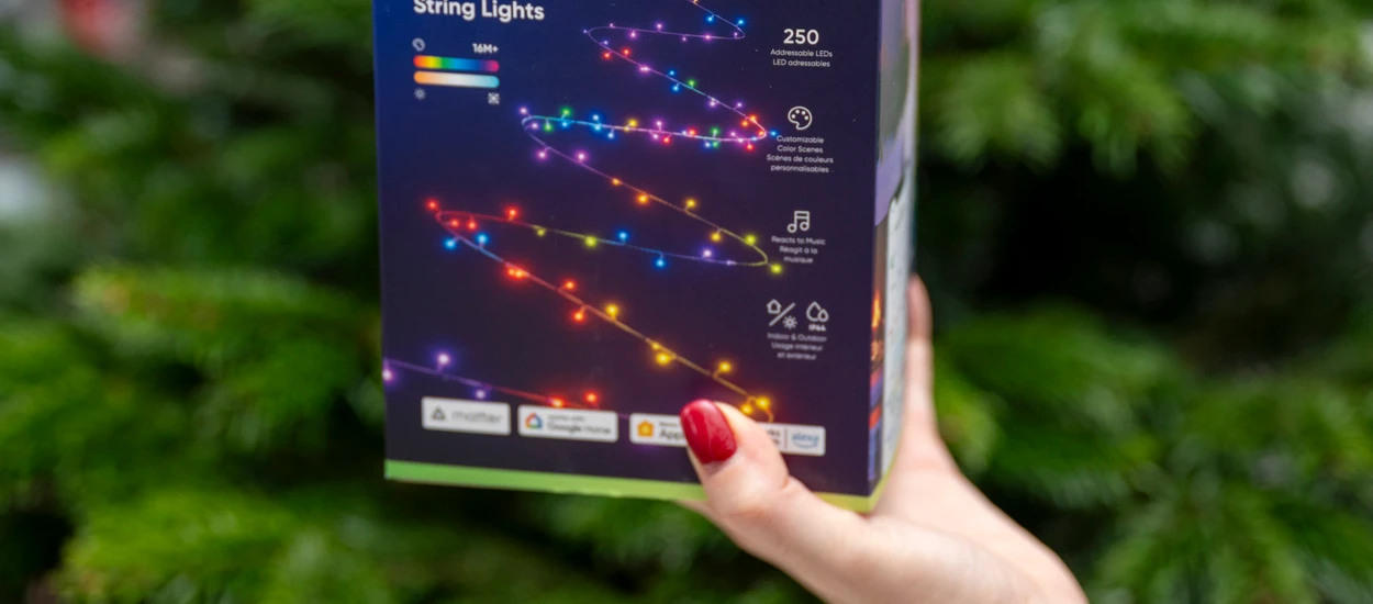 Nanoleaf Smart Holiday String Lights - pierwszy raz aktualizowałem lampki choinkowe