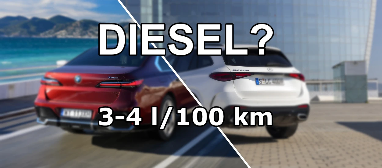 Diesel – będziecie tęsknić? Ekstremalnie oszczędne: BMW 740d, Mercedes GLC 220d, Opel Astra diesel, Skoda Octavia RS TDI