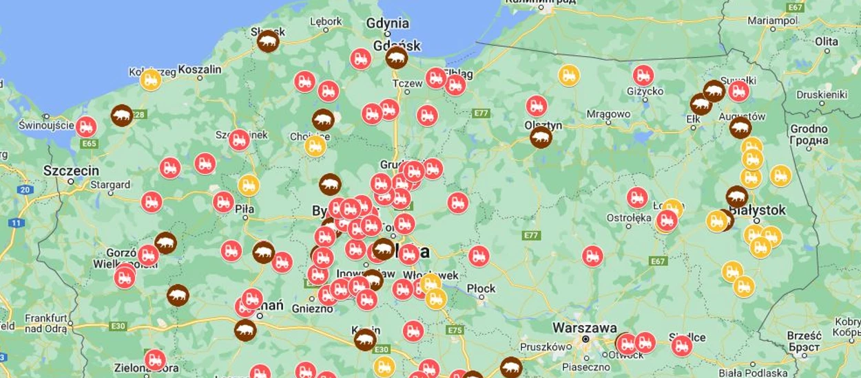 Jedziesz w Polskę, koniecznie sprawdź mapę strajków