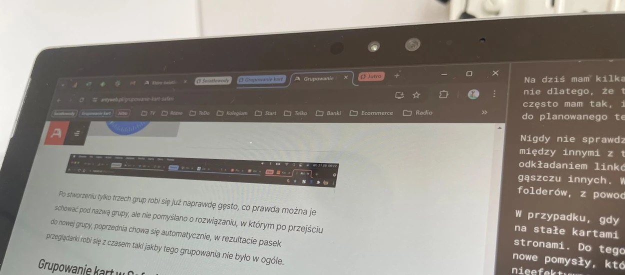 Polubiłem się z grupowaniem kart w Google Chrome. Wystarczyła jedna zmiana