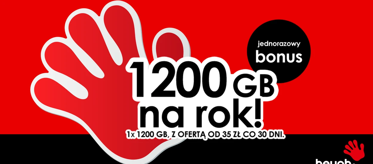 1200 GB w Heyah na kartę na rok - od razu, a nie w 12 paczkach